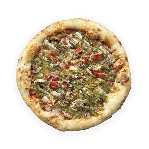 Пицца Креветка с соусом Песто