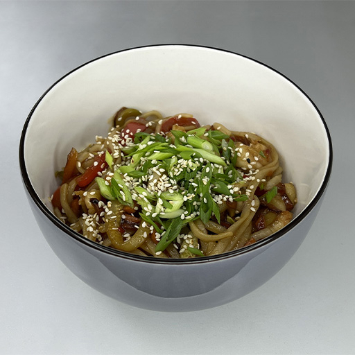 Удон с креветками