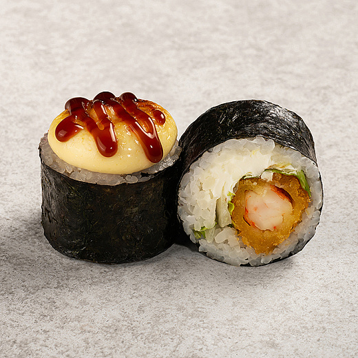 Запеченный Гарлик ролл с креветкой