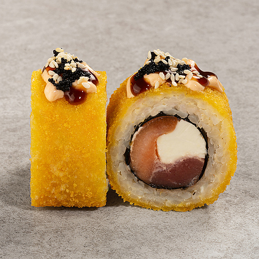 Лосось с тунцом темпура